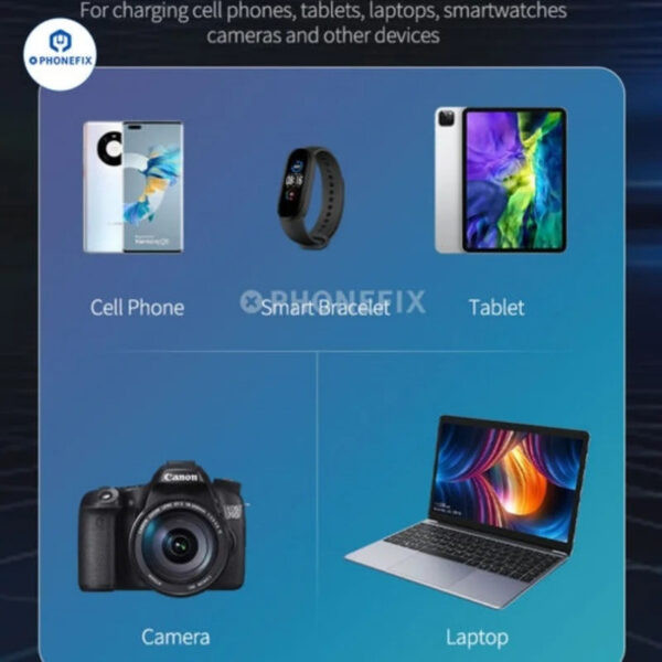 ⁦تستر شحن سريع جداً مع وايرلس Mechanic E-Power Max (قدرة 240 وات)⁩ - الصورة ⁦2⁩