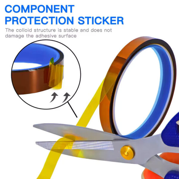 شريط لاصق حراري MECHANIC PACK (مقاوم للحرارة 400° - مقاس 20 مم × 35 م)