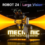 ⁦ميكرسكوب ميكانيك MECHANIC ROBOT Z4 (ثلاثي العينيات - تكبير مستمر 6.5X-60X - قاعدة ألومنيوم كبيرة)⁩ - الصورة ⁦2⁩