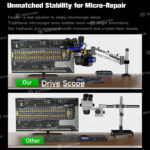 ⁦ذراع ميكرسكوب ميكانيك MECHANIC DVS-1 (دوران 360 درجة، ممتص صدمات هيدروليكي، مانع للاهتزاز)⁩ - الصورة ⁦4⁩