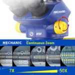 ⁦ميكرسكوب ميكانيك MECHANIC D75T-B11 (ثلاثي العينيات - تكبير 0.7X-5.0X - عالي الدقة لصيانة الهواتف)⁩ - الصورة ⁦4⁩