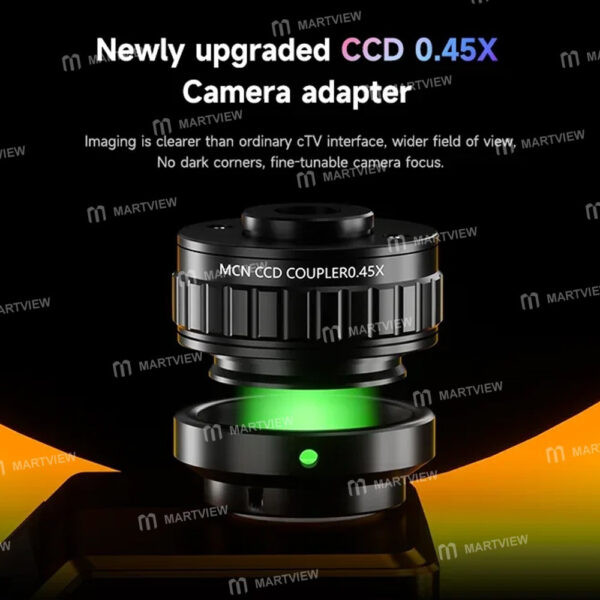 ⁦ميكرسكوب ميكانيك MECHANIC ROBOT Z4 (ثلاثي العينيات - تكبير مستمر 6.5X-60X - قاعدة ألومنيوم كبيرة)⁩ - الصورة ⁦7⁩