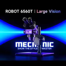 ميكرسكوب ميكانيك MECHANIC ROBOT 6560T-B11 (ثلاثي العينيات - تكبير مستمر 6.5X-60X)