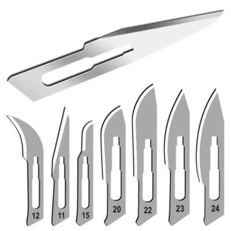 China Price Scalpel Size 22 11 Sterile Carbon Steel Disposable Surgical Blade - معدات صيانة لؤلؤة الخليج