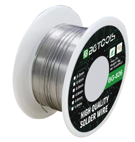 قصدير سلك فائق النعومة عالي الجودة BG TOOLS 63/37 (0.4mm / 40G)