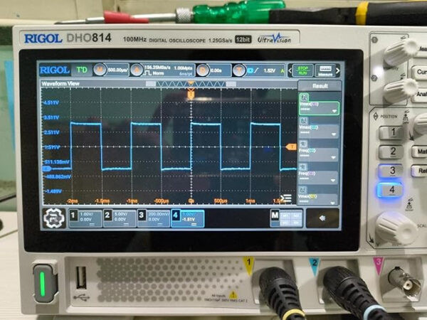 ⁦أوسيلوسكوب ديجيتال ريجول RIGOL DHO814 (بقوة 100MHz - 4 قنوات - سرعة عينات 1.25GSa/s)⁩ - الصورة ⁦6⁩