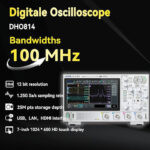 ⁦أوسيلوسكوب ديجيتال ريجول RIGOL DHO814 (بقوة 100MHz - 4 قنوات - سرعة عينات 1.25GSa/s)⁩ - الصورة ⁦9⁩