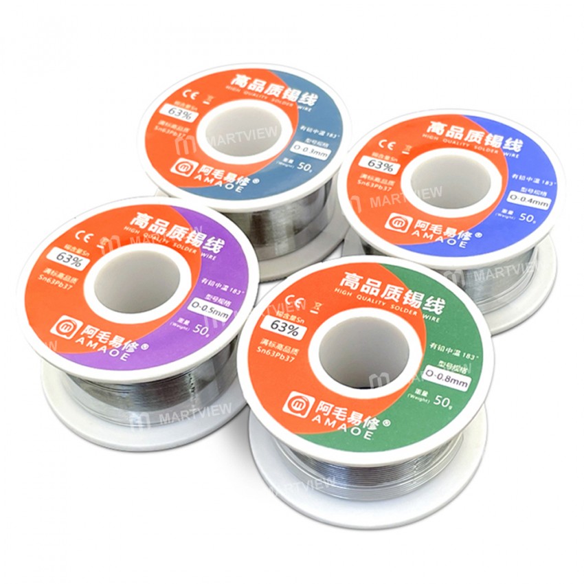 amaoe 55g 183c leaded medium temperature rosin core solder wire 1 large - معدات صيانة لؤلؤة الخليج