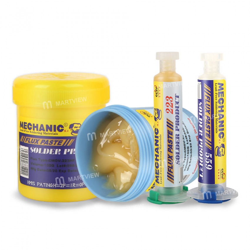 mechanic 559 223 10cc 100g pcb bga soldering paste flux solder ball flux for phone repair large - معدات صيانة لؤلؤة الخليج