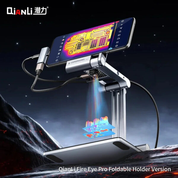 ⁦كاميرا حرارية فاير آي برو Fire Eye PRO مع حامل قابل للطي (دقة 256×192 - للكمبيوتر والموبايل)⁩ - الصورة ⁦9⁩