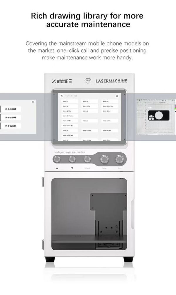 ⁦ماكنية ليزر باغات و ضهور TBK958ZE الإصدار الجديد ( UV LASER 5W )⁩ - الصورة ⁦6⁩